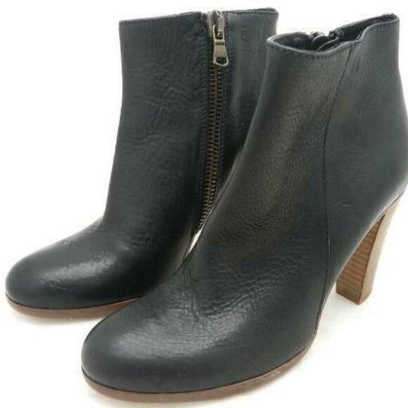 ! Madewell $248 Almanac Boots black heels 50336 - Picture 1 of 2